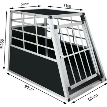 přepravka pro zvíře Přepravní, transportní box/klec pro psa, 65x90x69cm, kolmý.