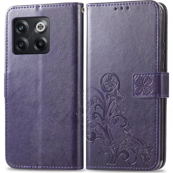 Pouzdro na tablet VSECHNONAMOBIL 51486 ART FLOWERS Peněženkový kryt OnePlus 10T 5G fialový