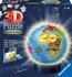 3D puzzle Ravensburger Svítící puzzleball Globus 72 dílků