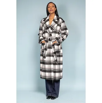 Dámský kabát Kabát karo Escandelle Paris 22400 barva: bílá, velikost: M