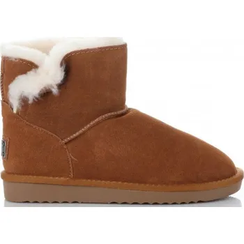 Dámská zimní obuv Crystal Shoes dámské sněhule Crystal Shoes zrzavá 7333 36