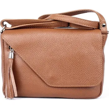 Kabelka Malá hnědá kožená crossbody kabelka no. 151