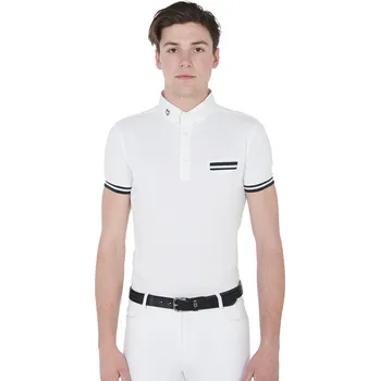 Pánské tričko EQUESTRO Triko závodní Garen Equestro, pánské, bílé XL