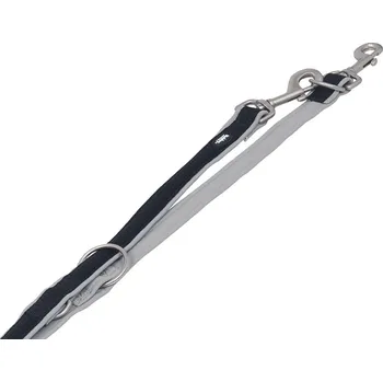 Vodítko pro psa Vodítko NOBBY Mesh Preno neoprenové přepínací šedé (XS/S) 200cm