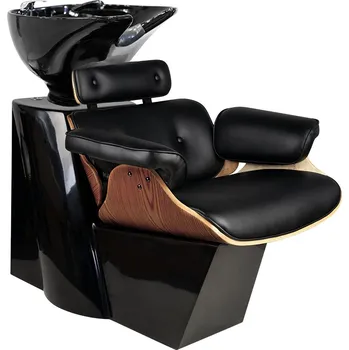 Kadeřnické křeslo GABBIANO MÝDLO NA VLASY FLORENCIE ČERNÝ OŘECH