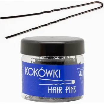 Vlásenky do vlasů profilované, barva černá 4,5 cm, 350 g