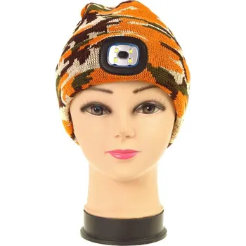 Čepice TifanTEX Čepice se světlem maskáčová oranžová