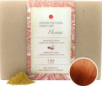 Barva na vlasy Indian Natural Hair Care Henna 1 kg měděná