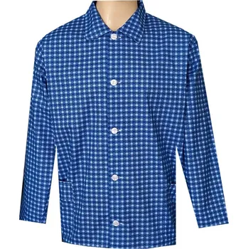 Pánské pyžamo Pánský Pyžamový Kabátek Plátěný FOLTÝN PPK20 Velikost: XL, Materiál: Plátno