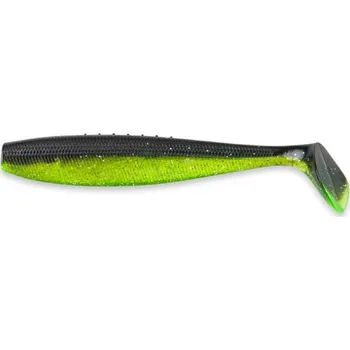 Rybářský háček 3ks - Gumová Nástraha Iron Claw Just Shad 14cm Black Chartreuse Silver Glitter