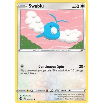 Sběratelská karetní hra Swablu 142/195 - Silver Tempest Typ karty: Non-Holo