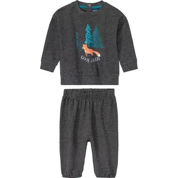 Chlapecké oblečení lupilu® Chlapecká volnočasová souprava s BIO bavlnou, 2dílná sada (62/68, tmavě šedá)