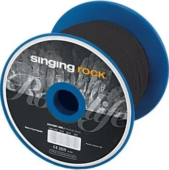 Lano Singing Rock POMOCNÁ HOROLEZECKÁ ŠŇŮRA 5 mm metráž - černá