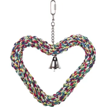 Pro ptáka Hračka pro ptáky NOBBY - bavlněné tvarující srdce 27x21cm (DOPRODEJ)
