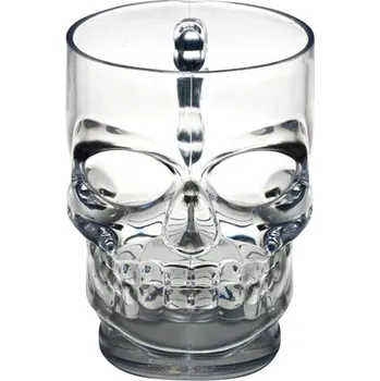 Sklenice Půllitr na pivo lebka 500 ml