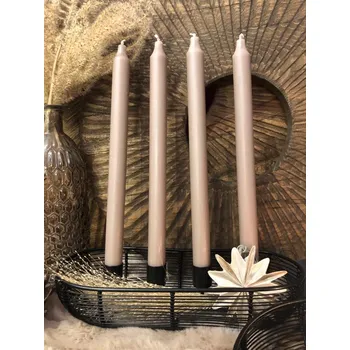 Svíčka Černý svícen na kónické svíčky