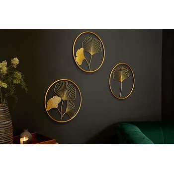 Nástěnná dekorace - Ginkgo, 3 ks