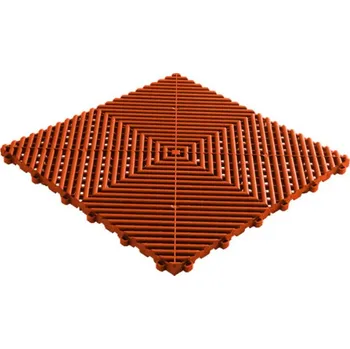 Swisstrax dlaždice modulární podlahy typu Ribtrax PRO, 40 x 40 cm Tropical Orange oranžová
