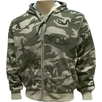 Rybářské oblečení Mikina maskáčová LOSHAN khaki zateplená