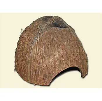 Dekorace do terária Kokosová skořápka ROBIMAUS s otvorem