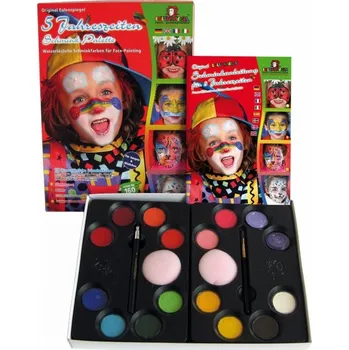 Speciální výtvarná barva Eulenspiegel Sada barev na obličej 16x 3,5 ml