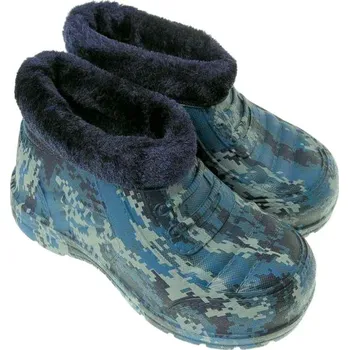 Pracovní obuv Galoše zateplené polovysoké navy A9867 (Obuv do zahrady)