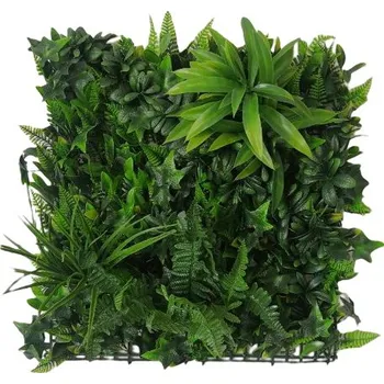 umělá květina Umělá živá zelená stěna JUNGLE, 50 x 50cm