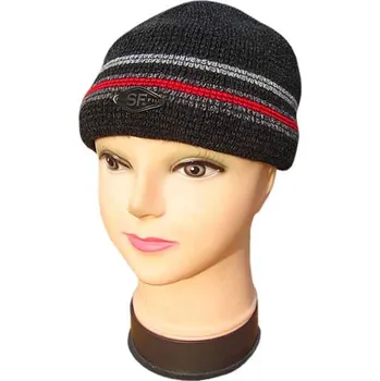 Čepice Zimní čepice SF červenočerná (zimní čepice online)