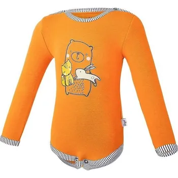 Dětská móda LITTLE ANGEL Body smyk zvířátka DR Outlast® - medová vel. 104