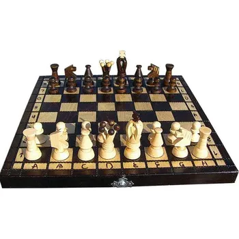 Šachy Šach 31x31 cm (dřevěné šachy)