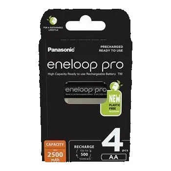 Panasonic Dobíjecí baterie Eneloop Pro, AA, 4 x 2500 mAh Ni-MH, PANASONIC 271118