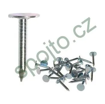 Hřebík Hřebíky do krytiny 2,5 x 36 mm Zn (Hřebík lepenkový s velkou hlavou)