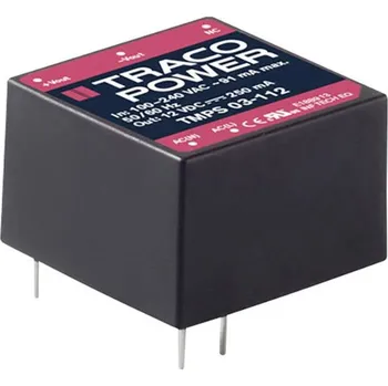 Měnič napětí TracoPower TMPS 03-103 AC/DC zdroj do DPS 3.3 V/DC 0.9 A 3 W