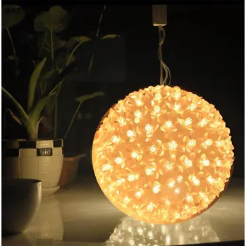 Vánoční světelná dekorace HJ Svítící 80 LED koule dekorační LED barva: Teplá bílá/Warm white