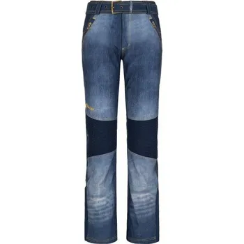 Snowboardové kalhoty Kilpi dámské softshellové lyžařské kalhoty Jeanso-W Barva: Modrá, Velikost: 36S
