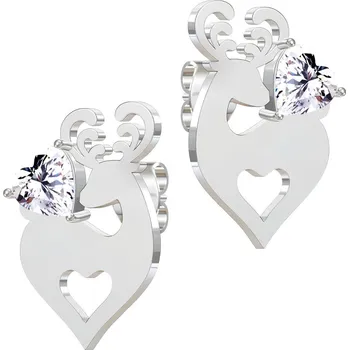 Náušnice BRUNOshop.cz Náušnice SOB se SRDÍČKEM