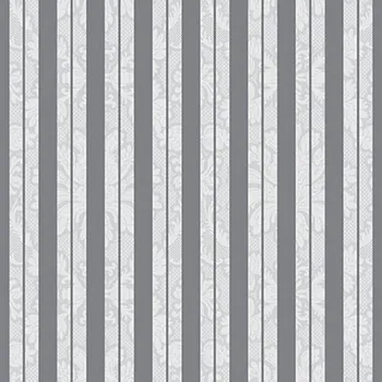 Papírový ubrousek Ubrousky PAW L 40x40cm Inspiration Stripes silver