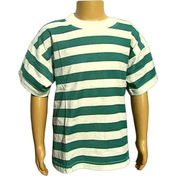 Chlapecké tričko Tričko dětské TEAM zelenobílé (páskové tričko pro děti )