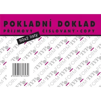 Tiskopis doklad pokladní příjmový číslovaný COPY
