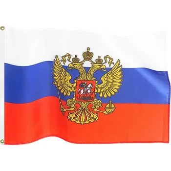 Vlajka TifanTEX Ruská vlajka se znakem velká 150x90cm