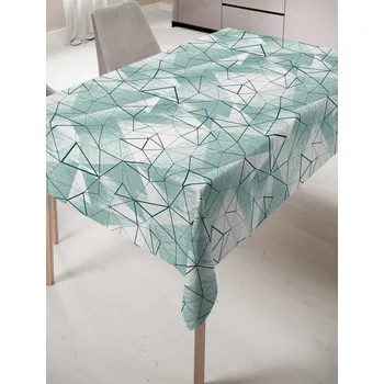 Stolování Ubrus s nešpínivou úpravou, Diament, tyrkysovězelený