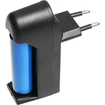 Nabíječka baterií Nabíječka na baterky 18650 na 1 baterii (síťová nabíječka na baterii 18650 s napětím v síti od 100 do 240 V)