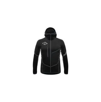 Crazy Idea Jacket Flame Man black L; Černá bunda + DÁREK DLE VÝBĚRU!