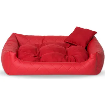 Pelíšek pro psa FANCY obdélníkový pelech pro psa, červená - 130 cm x 110 cm