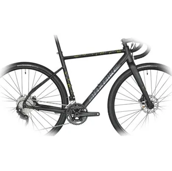 rám kola Rámový set Maxbike GRAVEL Al matně černý + vidlice + osy - 52 cm