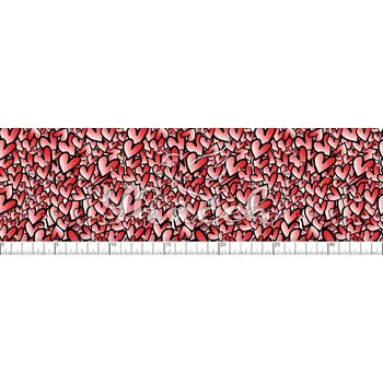 Zakázkový tisk, softshell, kočárkovina... Graffiti srdíčka Látky k tisku: Microfirba