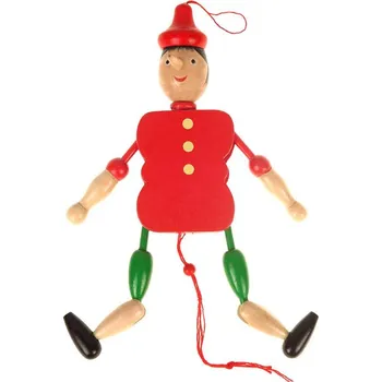 Vánoce Pinocchio dřevěný 20cm (Pinocchio online)