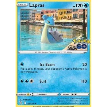 Volný čas PGO 023/078 Lapras - Pokémon GO Stav: Near Mint, Verze: HOLO