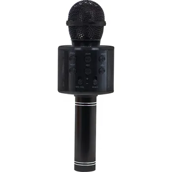 Hudební nástroj pro děti Recenze Bezdrátový karaoke mikrofon 23,5 x 8 cm černý
