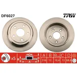 Brzdový kotouč TRW DF6027